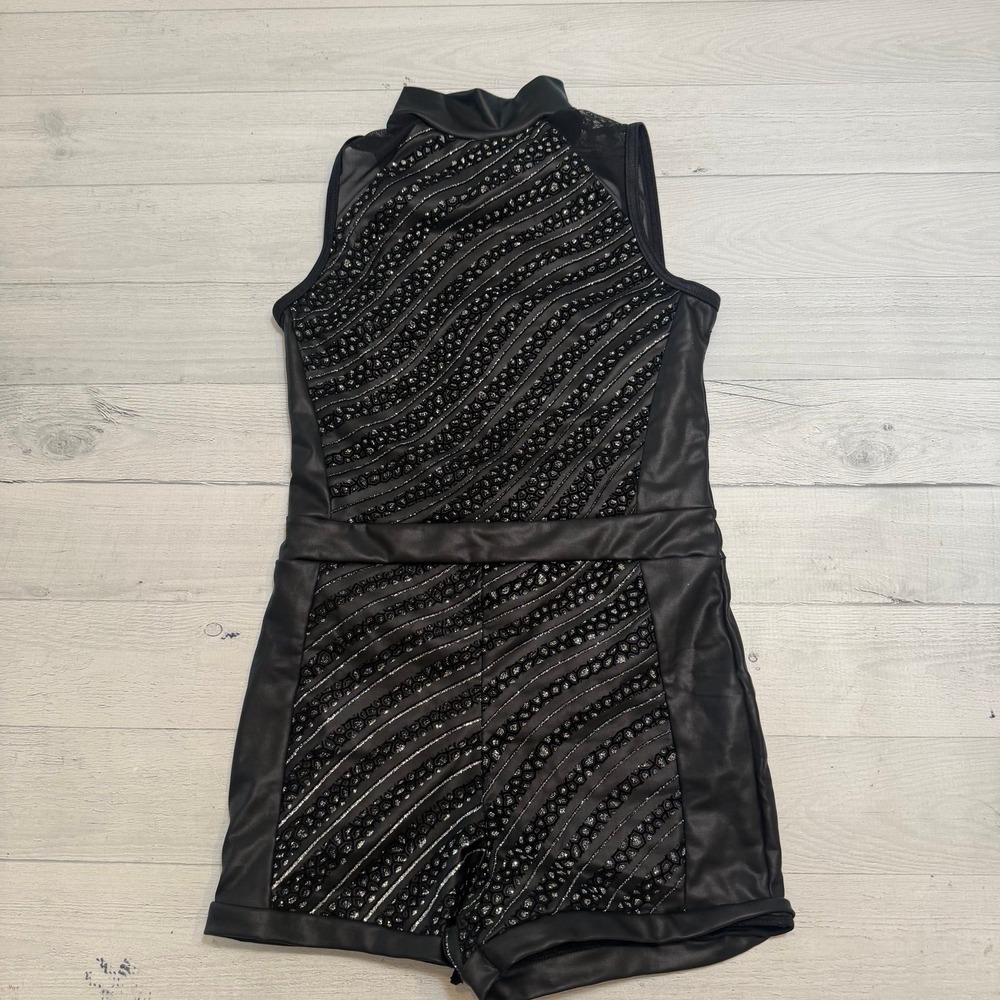 Weissman black romper dance costume child medium